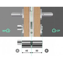 Wkładka bębenkowa z gałką 45G/50 LOB Comfort Plus NG System Master Key