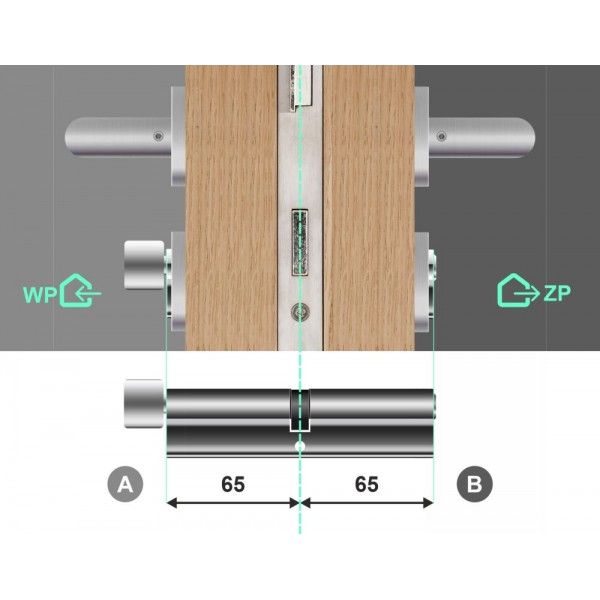 Wkładka bębenkowa z gałką 65G/65 LOB Comfort Plus NG System Master Key