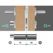 Wkładka bębenkowa z gałką 70G/55 LOB Comfort Plus NG System Master Key