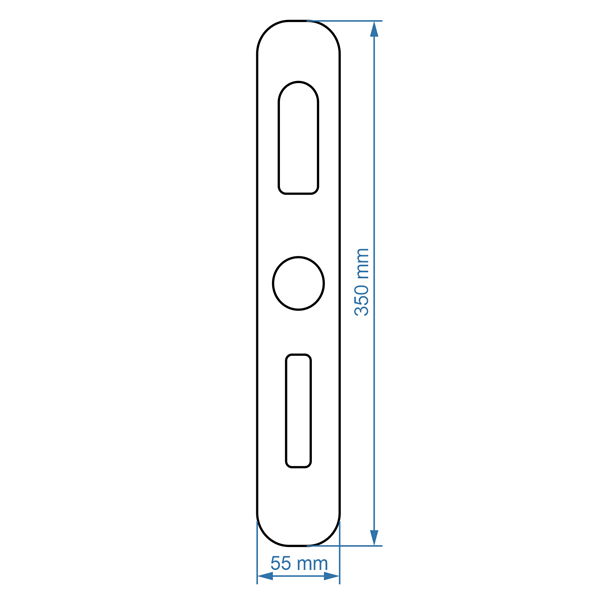Maskownica do zamka Apartlock P1 średnia czarna