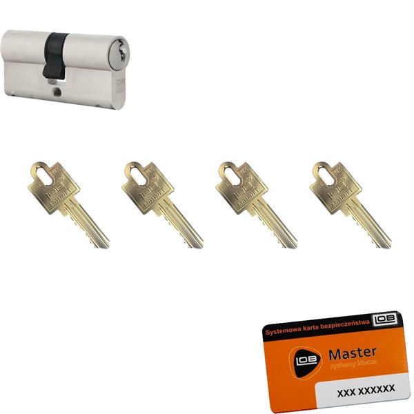 Wkładka do drzwi atest 45/45 Lob + 4 klucze