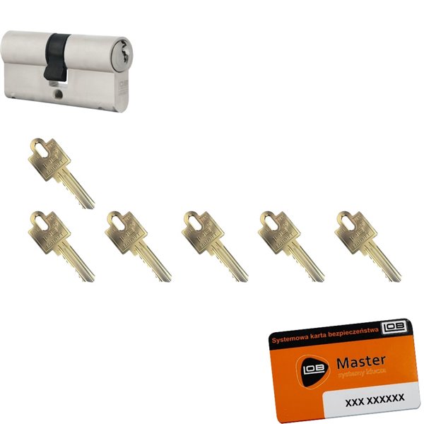 Wkładka do drzwi atest 35/80 Lob + 6 kluczy