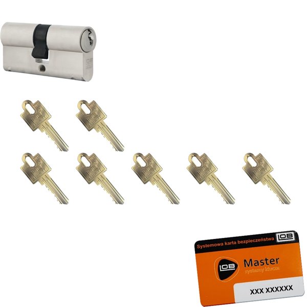 Wkładka do drzwi atest 30/80 Lob + 7 kluczy