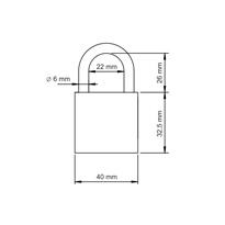 8 szt kłódki 40 jeden klucz GERDA Smart System