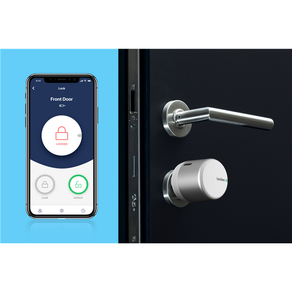 Zamek elektroniczny GERDA tedee GO (srebrny)