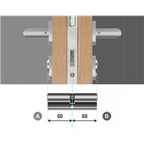 Wkładka bębenkowa dwustronna Gerda Velar 50/50 System Master Key