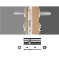 Wkładka bębenkowa dwustronna Gerda Velar Pro 30/55 System Master Key