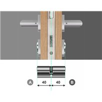 Wkładka bębenkowa dwustronna Gerda Velar Pro 40/40 System Master Key