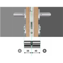 Wkładka z bezpiecznym sprzęgłem Gerda Velar Pro 35/40 System Master Key