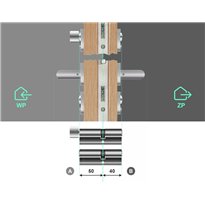 Komplet wkładek YALE 500 40/50 + 50G/40 system jednego klucza