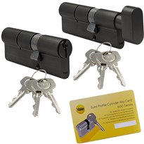 Komplet wkładek YALE 600 30/35 + 35G/30 system jednego klucza