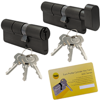 Komplet wkładek YALE 600 50/50 + 50G/50 system jednego klucza