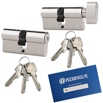 Komplet Wkładek LOB ARES 45/75 i 45G/75 system jednego klucza