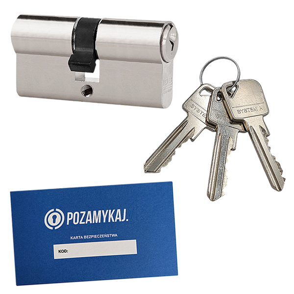 Wkładka bębenkowa dwustronna LOB ARES 40/65 system jednego klucza