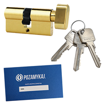 Wkładka bębenkowa z gałką LOB ARES 50G/55 system jednego klucza