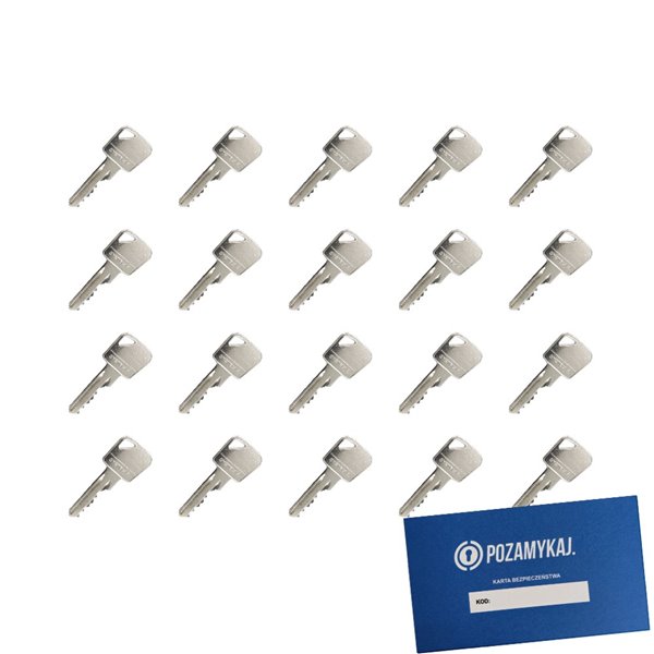 Klucze 30 szt do LOB SYSTEM JEDNEGO KLUCZA A