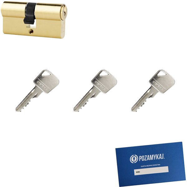 Wkładka bębenkowa 35/45 LOB ARES + 3 klucze