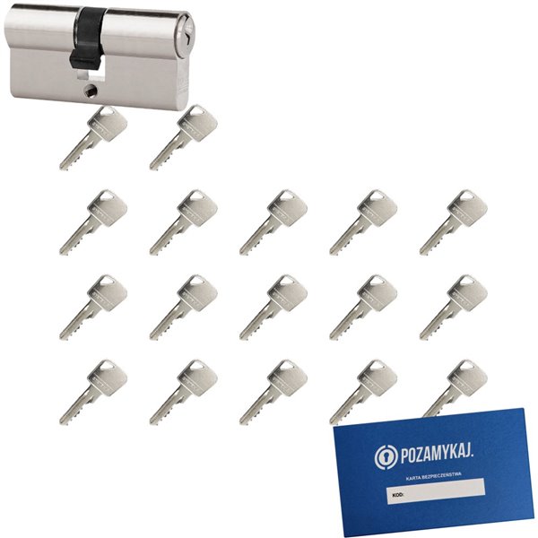 Wkładka bębenkowa 50/65 LOB ARES + 17 kluczy