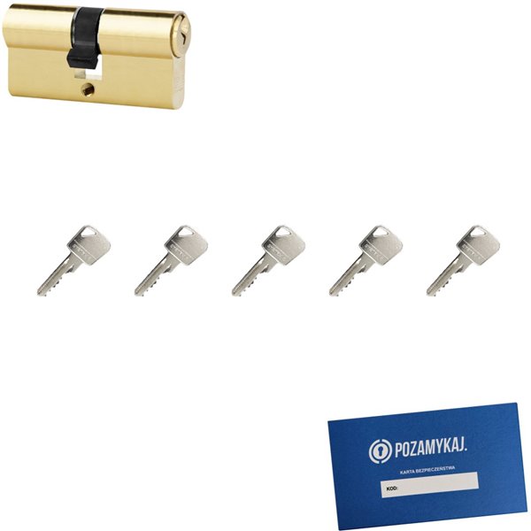 Wkładka bębenkowa 50/60 LOB ARES + 5 kluczy