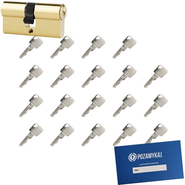 Wkładka bębenkowa 50/65 LOB ARES + 19 kluczy