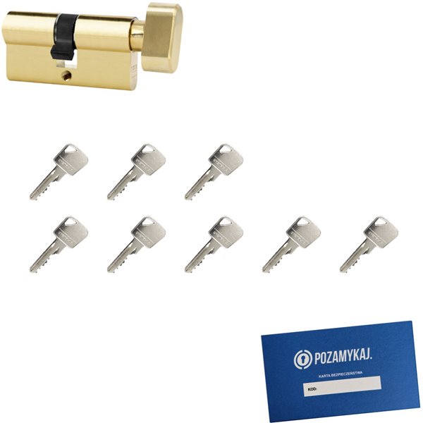Wkładka bębenkowa 40G/80 LOB ARES + 8 kluczy
